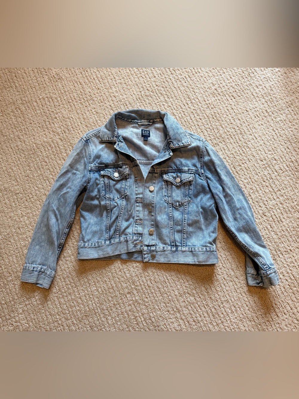 GAP Light Blue Denim Jacket - Classic Trucker Style